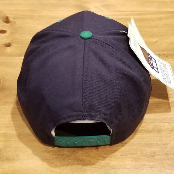 Vintage Notre Dame Fighting Irish Hat Snapback 90s Made USA Wool Blend NOS - Picture 3 of 10